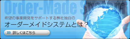 希望の事業開発をサポートする弊社独自のオーダーメイドシステムとは？